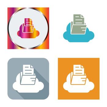 icono de vector de nube