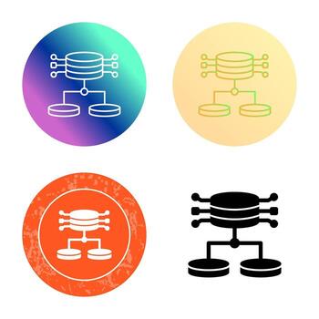 icono de vector de datos estructurados