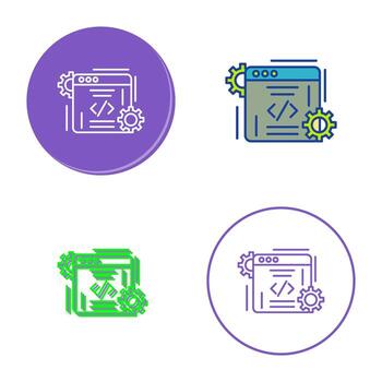 icono de vector de codificación