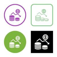 Money Loss Vector Icon