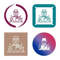 Snowman Vector Icon