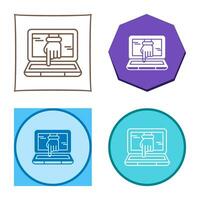 Computer Hacking Vector Icon