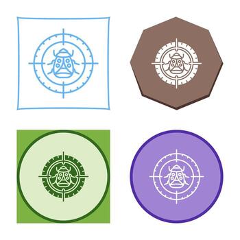 Bug Target Vector Icon