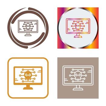 icono de vector de malware