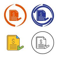 Invoice Vector Icon