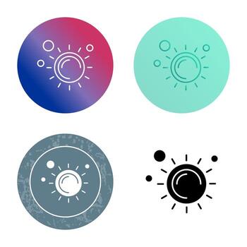 icono de vector de sol