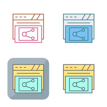 compartir icono de vector
