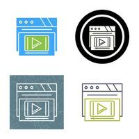 Video Player Vector Icon