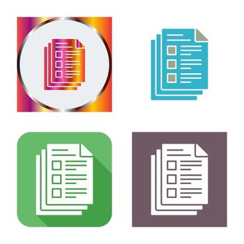 icono de vector de notas