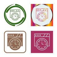 Wall Clock Vector Icon