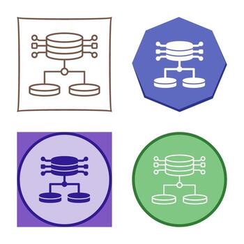 icono de vector de datos estructurados