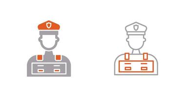 Police Man Vector Icon