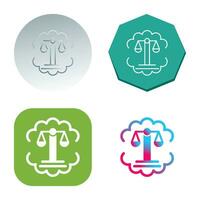 Justice Scale Vector Icon