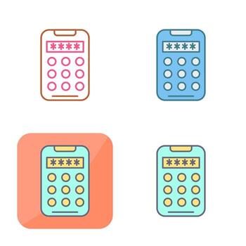 icono de vector de código pin