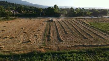 Agricultural equipment in rural areas photo