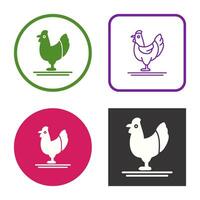 icono de vector de aves de corral