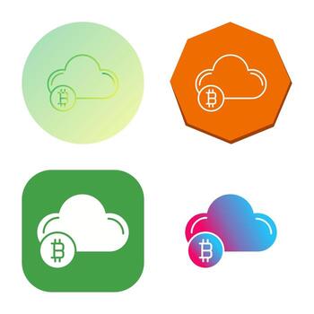 icono de vector de nube