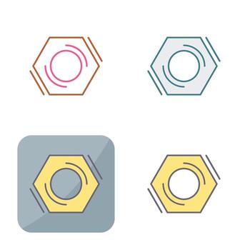 icono de vector de tuerca