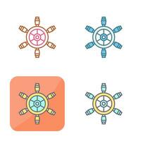 Ship Wheel Vector Icon