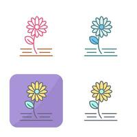 icono de vector de flores