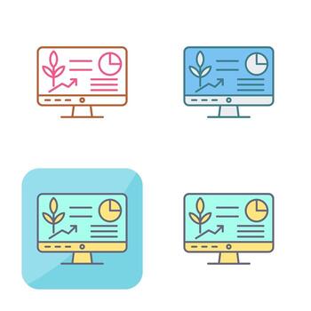 icono de vector de computadora