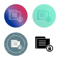 icono de vector de seguridad de datos