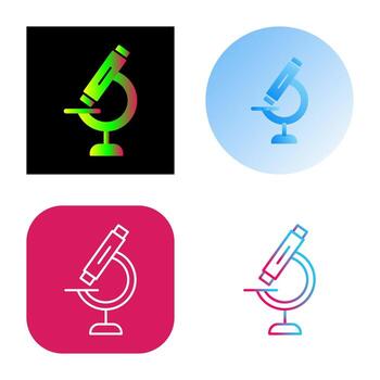 icono de vector de microscopio