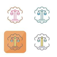 Justice Scale Vector Icon