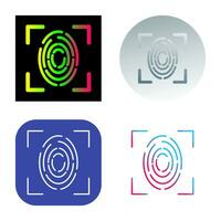 Fingerprint Vector Icon