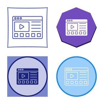 icono de vector de tutoriales en línea