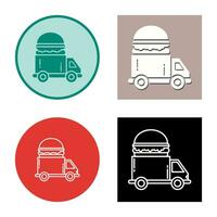 Fast Food Truck Vector Icon