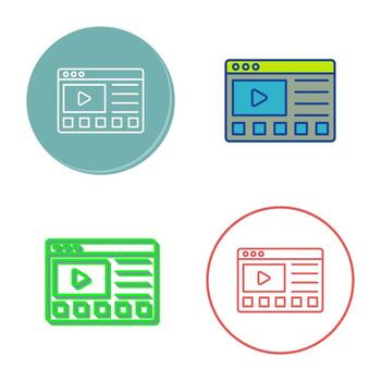 icono de vector de tutoriales en línea