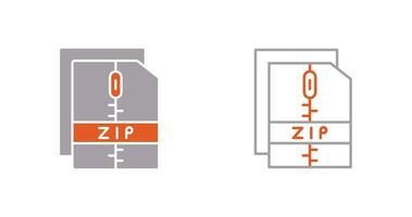 Zip File Vector Icon