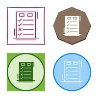 Today to Done CheckList Vector Icon