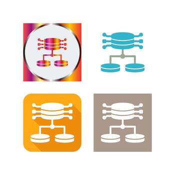 icono de vector de datos estructurados