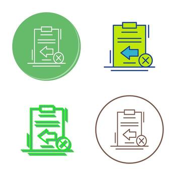 Return Failed Vector Icon