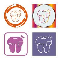 Toothache And Plaque Vector Icon