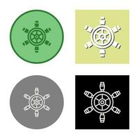 Ship Wheel Vector Icon