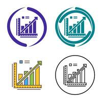 icono de vector de gráfico de línea