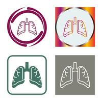 icono de vector de pulmones