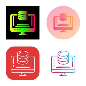 Data Storage Vector Icon