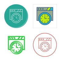 Wall Clock Vector Icon