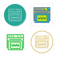 Www Vector Icon