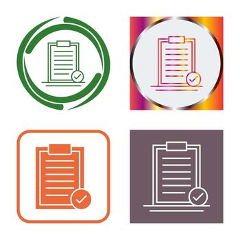 icono de vector seleccionado