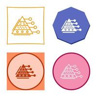 Pyramid Graph Vector Icon