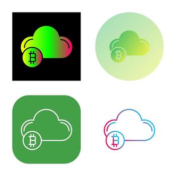icono de vector de nube