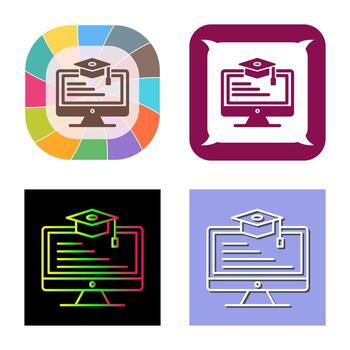 Online Learning Vector Icon