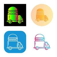 Fast Food Truck Vector Icon