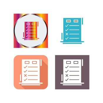 Today to Done CheckList Vector Icon