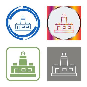 icono de vector de fábrica